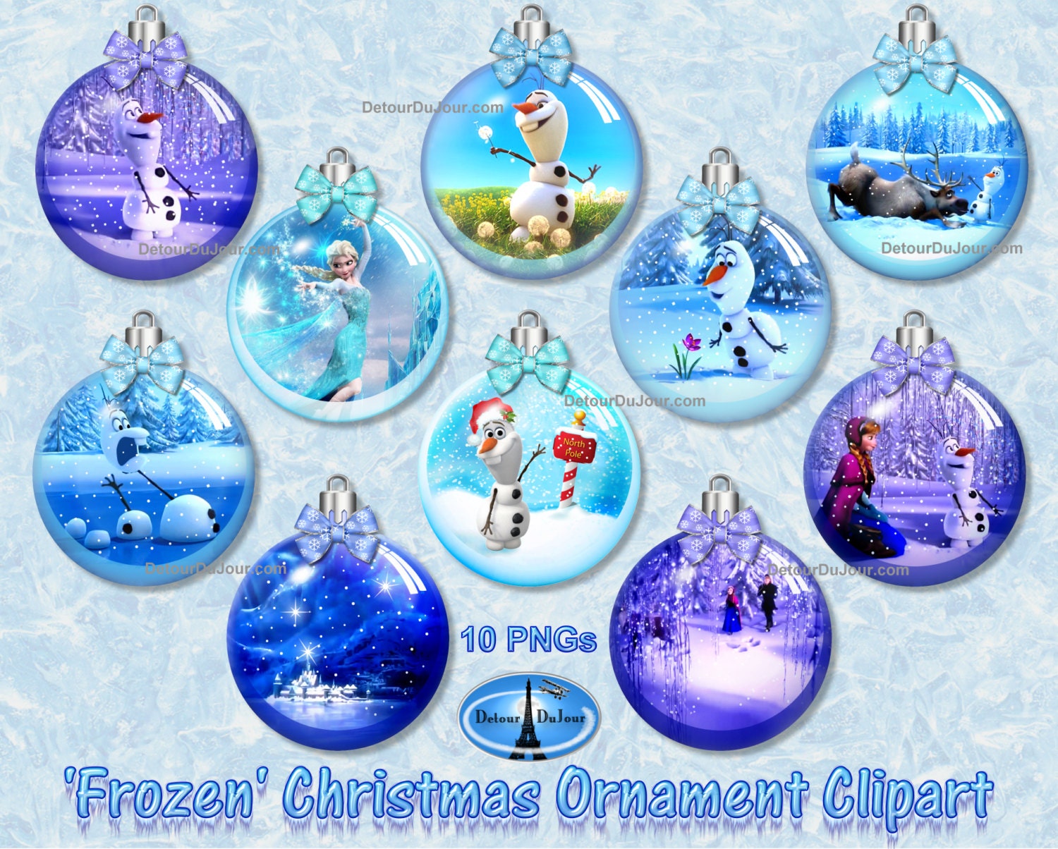Frozen christmas ornaments Clearance