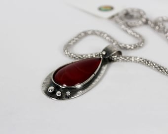 Red Silver Pendant