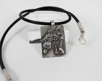 Nature Inspired Silver Pendant