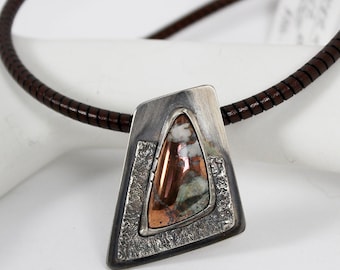 Copper and Sterling Silver Pendant