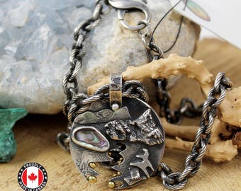 Gold Rush unisex medallion Silver and Gold