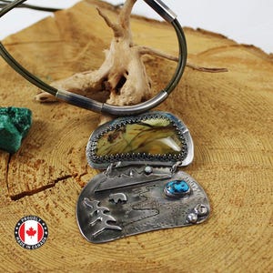 Nature, Canadian Rockies Silver Necklace