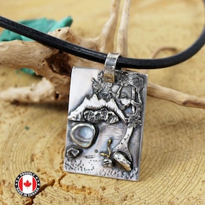 Nature Inspired Silver Pendant