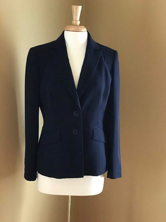 Women's Classic Navy Blazer Etsy