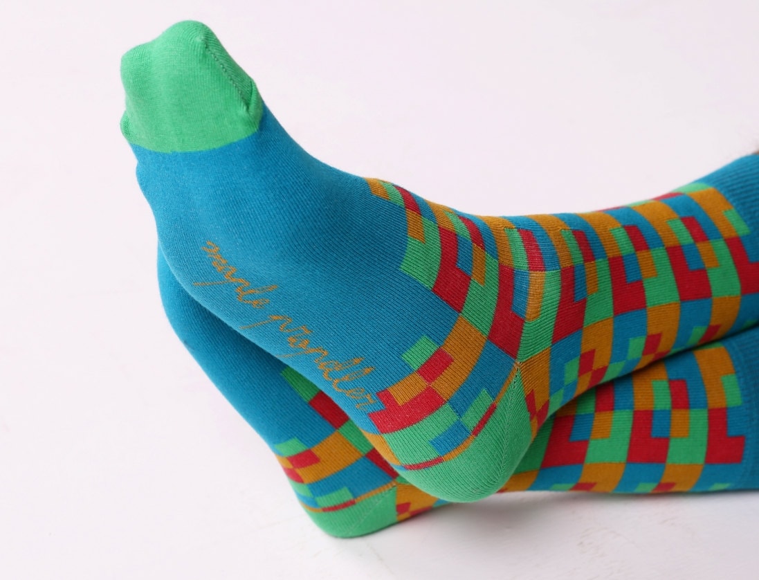 Mens colorful dress socks 6 PACK groomsmen sock man sock Etsy