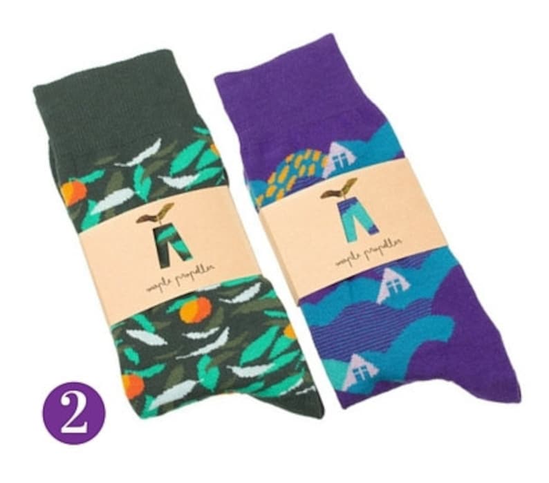 Mens Colorful Dress Socks 2 PACK Groomsmen Sock Man Sock Men Gift ...
