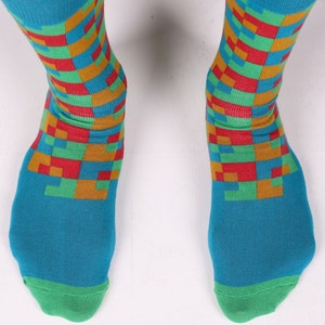 Mens colorful dress socks groomsmen sock man sock men gift groomsmen gift funny sock happy sock crazy sock image 2