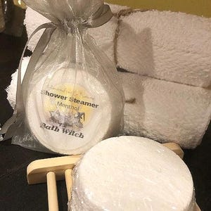 Herbal Shower Steamers Menthol Crystals  Bath Witch aromatherapy stuffy nose shower bath steam natural handmade organic