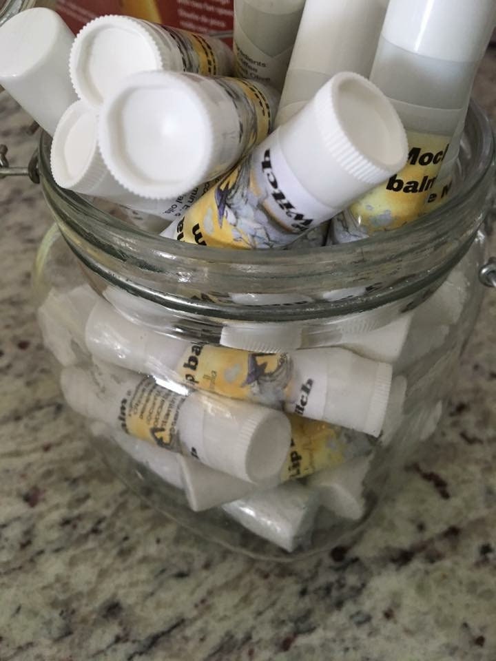 The Bath Witch Infused lip balm super moisturizing, best chap stick, heals dry lips, natural, vanilla, coffee, peppermint, chocolate