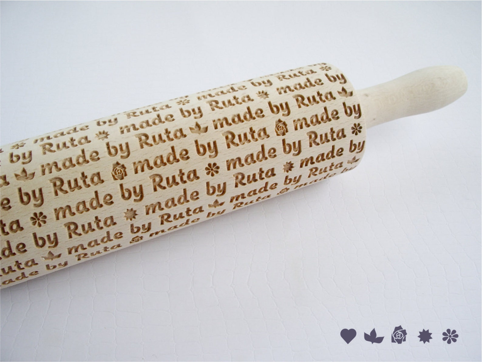 Personalized Rolling Pin Made by With Name or ANY Other Text. Etsy