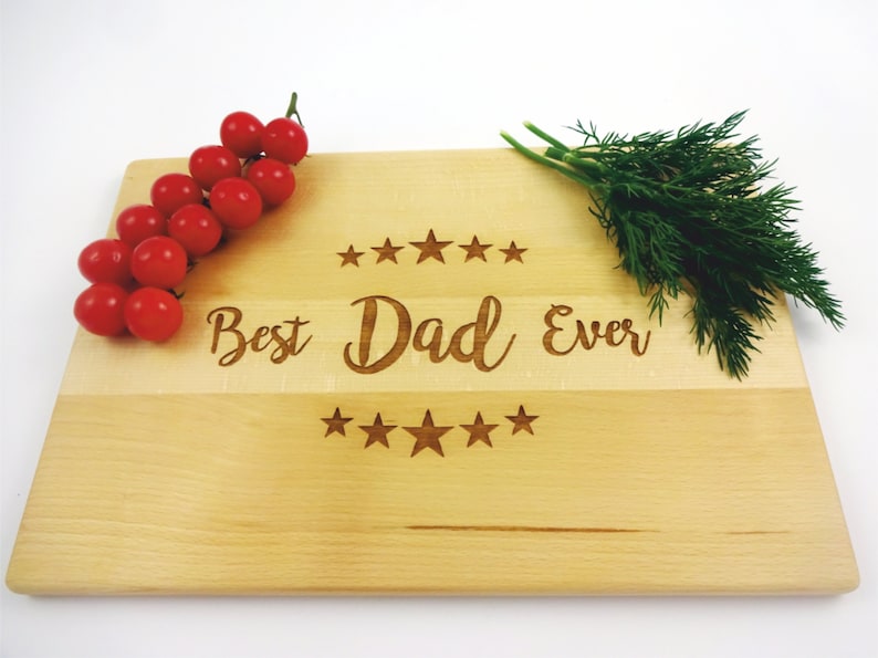 Cutting Board for DAD Stars BEST DAD Ever handmade cheesboard Lazer engraved. Father/'s Day gift Anniversary birthday gift