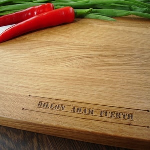 Personalized Cutting Board. Laser Engraved Handmade Wooden Chopping Board. Birthday, Wedding Mother&#39;s Day Anniversary Gift by Algis Crafts