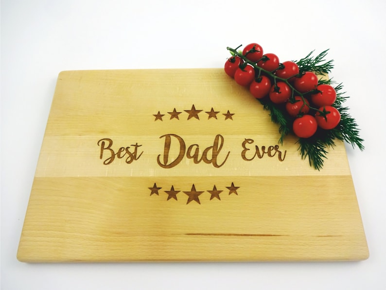 Cutting Board for DAD Stars BEST DAD Ever handmade cheesboard Lazer engraved. Father/'s Day gift Anniversary birthday gift