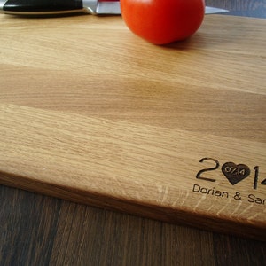 Custom Cutting Board. Laser Engraved Handmade Wooden Chopping Board. Birthday, Wedding, Mother's Day, Anniversary Gift by Algis Crafts