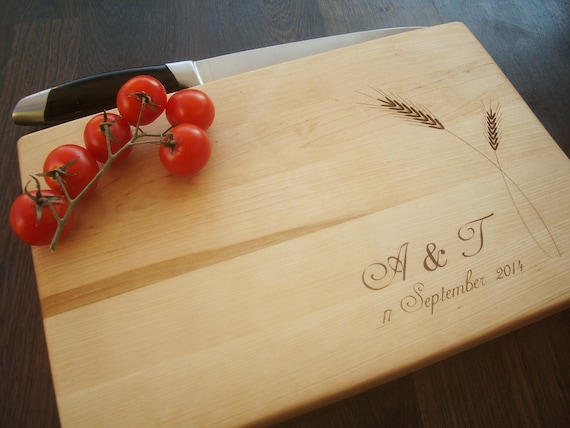 Custom Cutting Board With RYE Laser Engraved Handmade Wooden