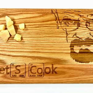 LET'S COOK Cutting Board. Laser Engraved Handmade Wooden Chopping Board. Birthday, Wedding Father's Day Gift by Algis Crafts