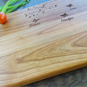Custom Cutting Board TREE. Laser Engraved Handmade Wooden Chopping Board. Birthday, Housewarming, Family Gift by Algis Crafts image 5