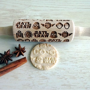 STAR kid rolling pin. Wooden laser engraved rolling pin for kid. Kid toy. Pretend kitchen. Play dough. by Algis Crafts