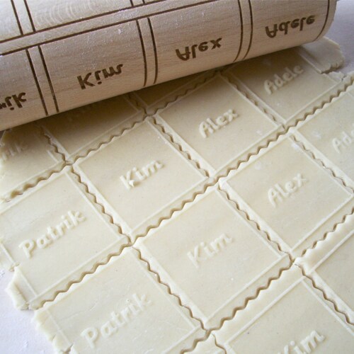 Personalized Rolling Pin With NAMES. up to 16 Names/ Words on Etsy
