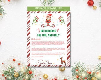 Introduction to Girl Elf Letter -  Instant Download