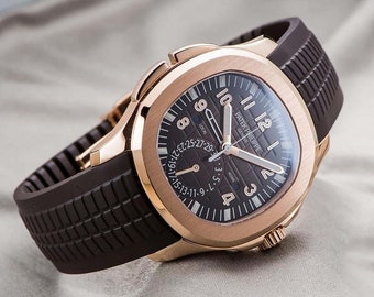 PATEK PHILIPPE Aquanaut Chronograf Męski zegarek automatyczny z brązową tarczą nr prod. 5968R-001