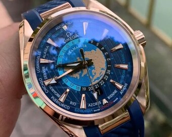 Omega Aqua Terra Worldtime Limited automatico, orologio da uomo, Giff per lui.