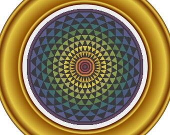 Mandala 13 - Simplicity - Counted Cross Stitch Pattern (X-Stitch PDF)