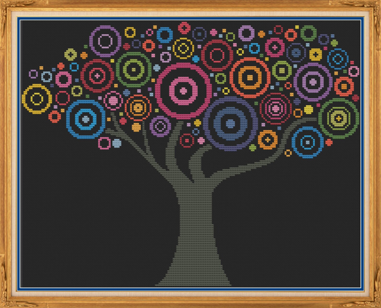 Tree 3 Counted Cross Stitch Pattern xstitch PDF Etsy