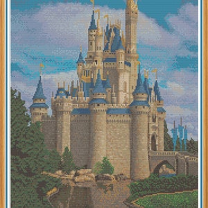 Cinderella's Castle Counted Cross Stitch Pattern X-Stitch PDF image 2