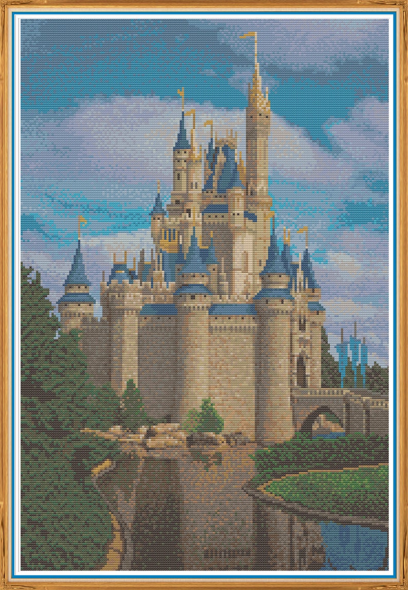 Cinderella's Castle Counted Cross Stitch Pattern X-Stitch PDF image 2