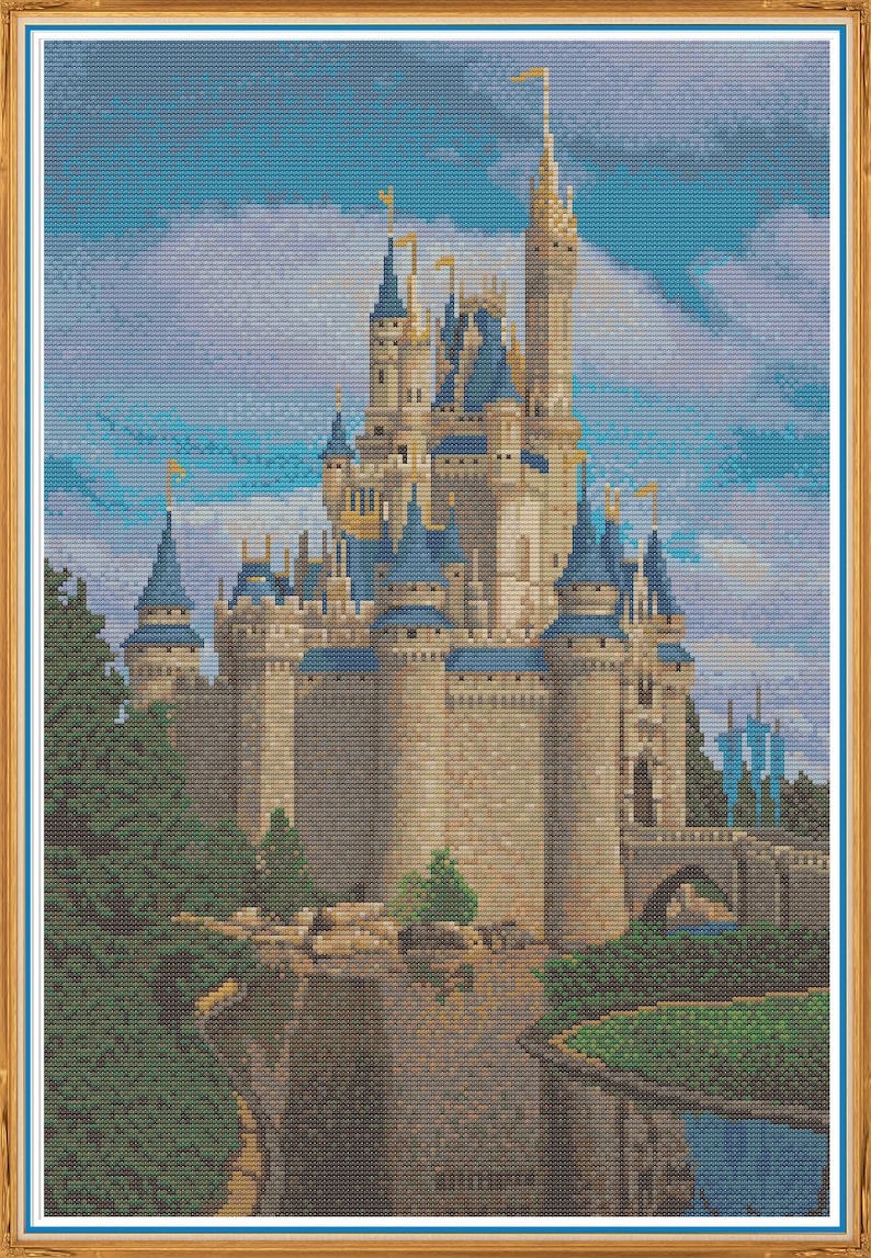 Cinderella's Castle Counted Cross Stitch Pattern X-Stitch PDF image 2