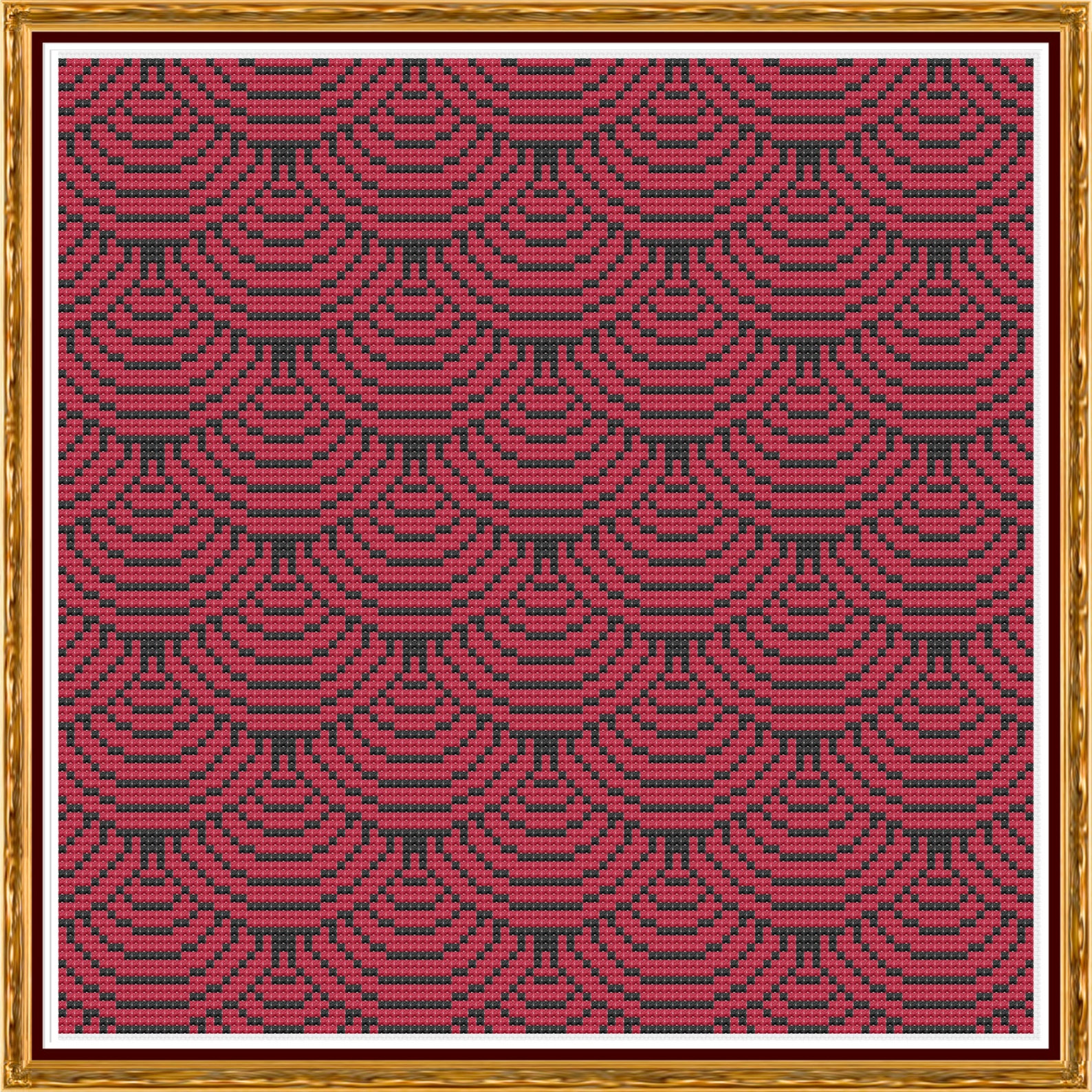 Geometric 11 - Swoops - Counted Cross Stitch Pattern (x-stitch PDF) - Etsy