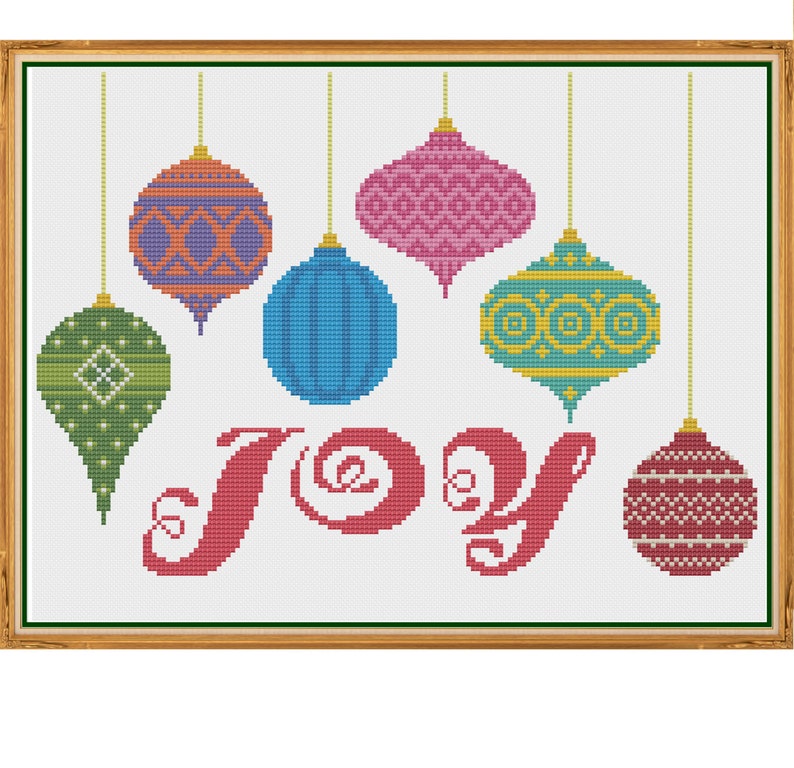 Joy Counted Cross Stitch Pattern X-Stitch PDF | Etsy