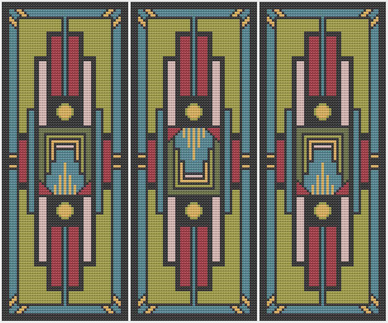 Art Deco 1 Metro Counted Cross Stitch Pattern XStitch Etsy