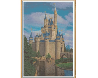 Cinderella's Castle - Counted Cross Stitch Pattern (X-Stitch PDF)