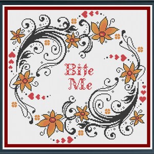 Bite Me - Counted Cross Stitch Pattern (X-Stitch PDF)