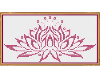 Water Lily - Counted Cross Stitch Pattern (X-Stitch PDF)