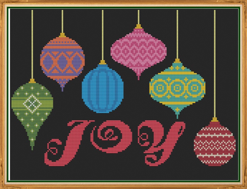 Joy Counted Cross Stitch Pattern X-Stitch PDF | Etsy