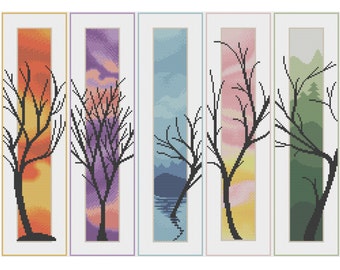 Five Trees - Counted Cross Stitch Pattern (X-Stitch PDF)