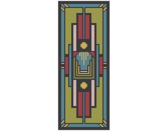 Art Deco 1 - Metro - Counted Cross Stitch Pattern (X-Stitch PDF)