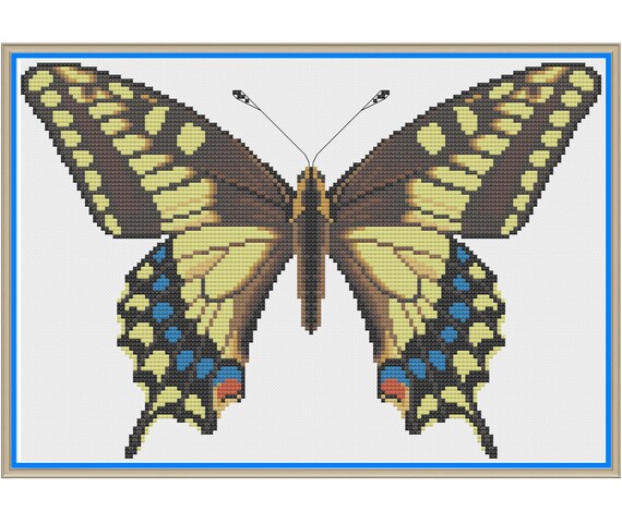 Yellow Swallowtail Butterfly (papilio Machaon) - Counted
