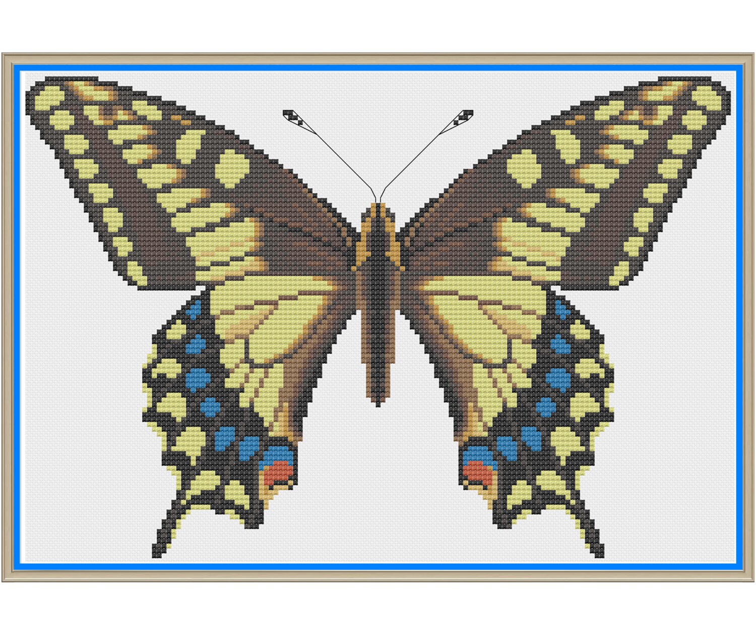 Yellow Swallowtail Butterfly (papilio Machaon) - Counted