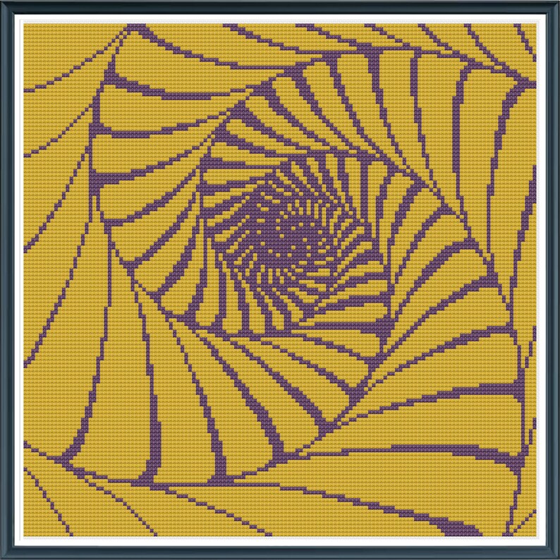 Fractal 1 - Quadruple Nautilus - Counted Cross Stitch Pattern (x-stitch ...