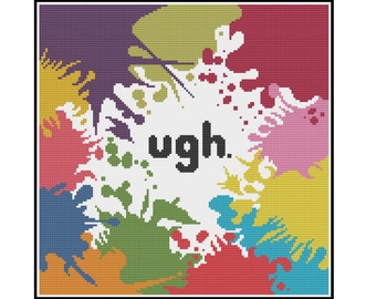 Ugh - Counted Cross Stitch Pattern (X-Stitch PDF)