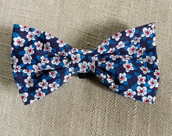 Dog bow-tie, pet dickie-bow, Liberty dog bow, pet accessory, dog gift, pet present, dog neckwear, dog birthday, Christmas gift, posh pooch