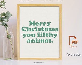 Merry Christmas - Home Alone - Cross Stitch Pattern PDF