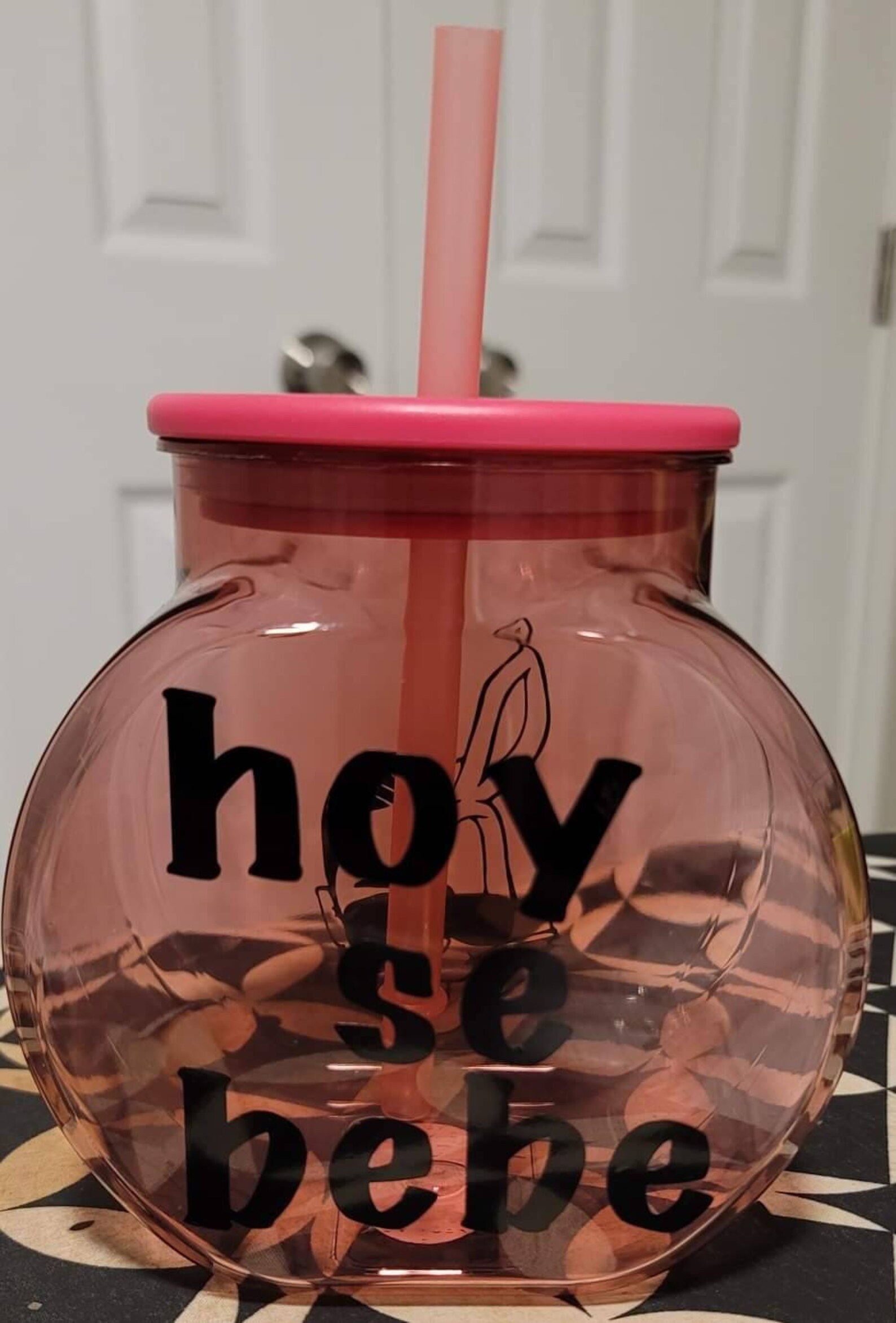 40 oz fishbowl cup with lid drink cup fishbowl customized Etsy