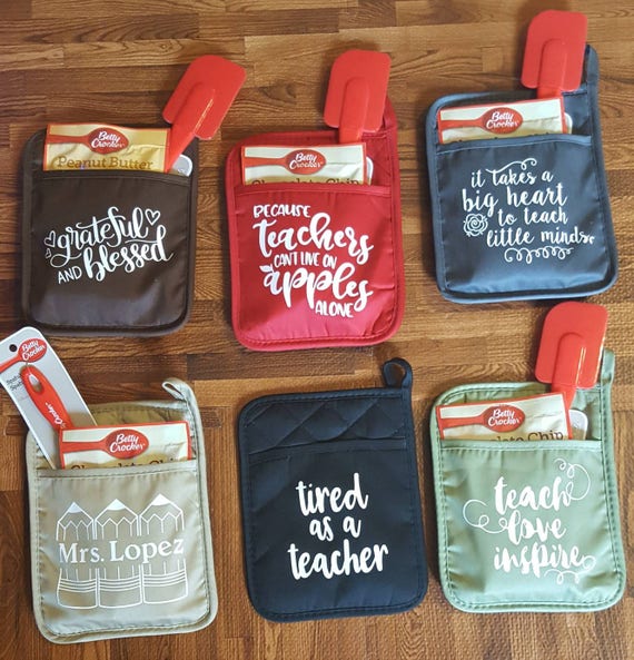 Teacher gift pot holder