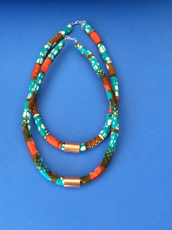 ONE Ankara Rope Necklace | Etsy