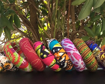 TRES madera cubierta Ankara Bangles